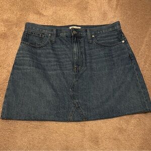 Madewell Dark Blue Denim Mini Skirt Sz 32
